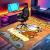 Custom Name Personalized Garfield Print Carpet, Versatile Home Decor Rug, for Playroom, Apartment, Balcony, Entryway, Hallway Gift