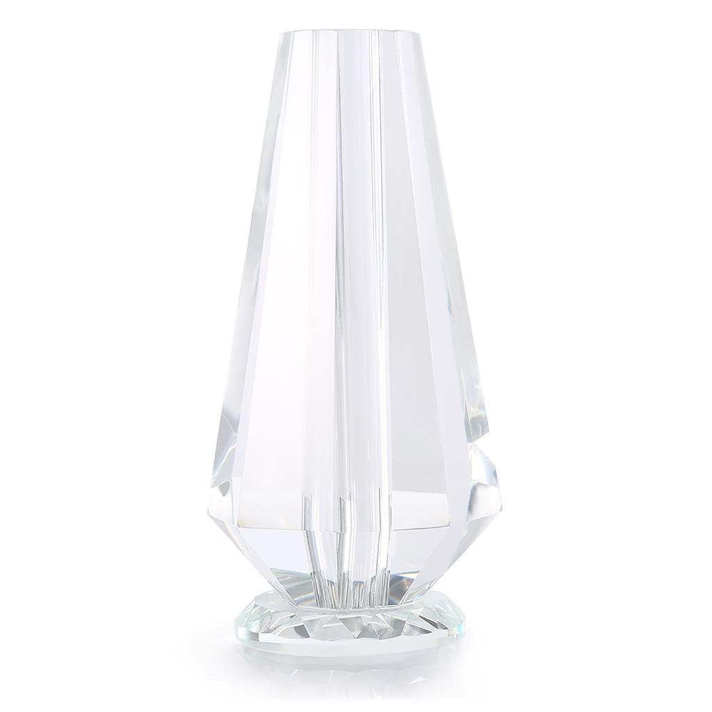 1pcs Clear Eelegant Crystal Vase Craft Decoration for Crystal Rose Flower