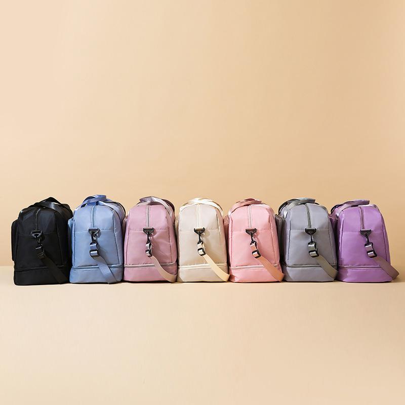 Leichte Faltbare Gepäcktasche Trocken-Nass-Trennung Großes Fassungsvermögen Multifunktionale Reisetasche Aufbewahrungstasche mit Fächern Schuhtaschen