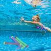 OMABETA Diving Toys Pool Training Toy for Kids, Underwater Diving Stick, 5 Pieces Aquagym Sport
