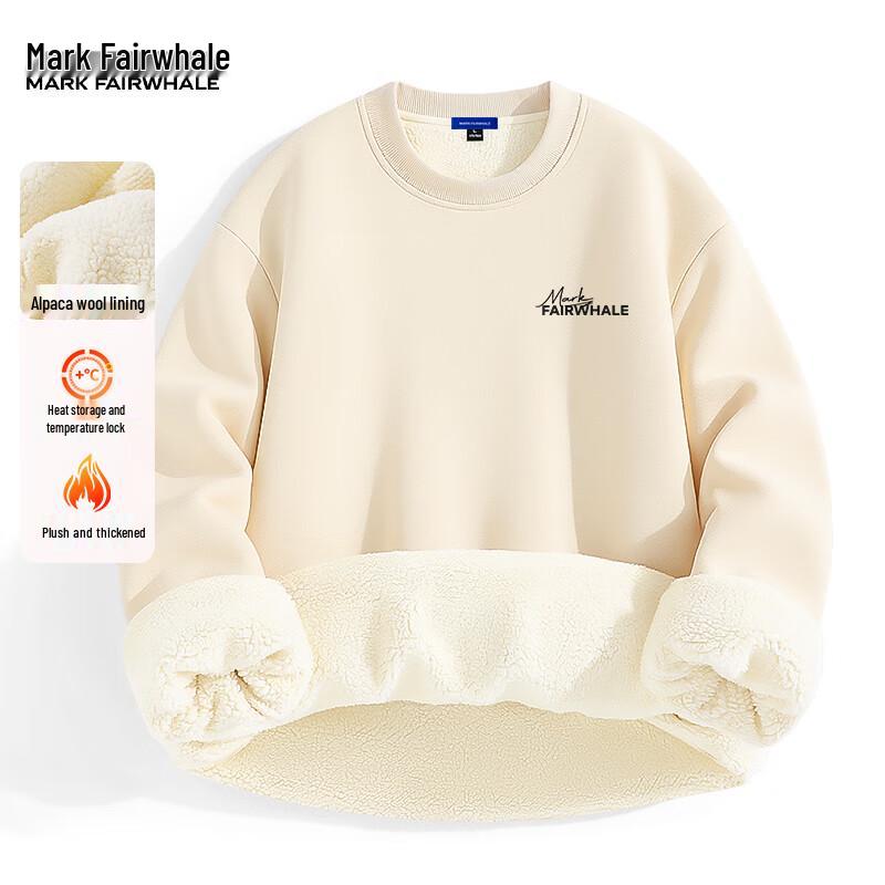 Mark Fairwhale Men's Heavyweight Fleece-Lined Round Neck Sweatshirt