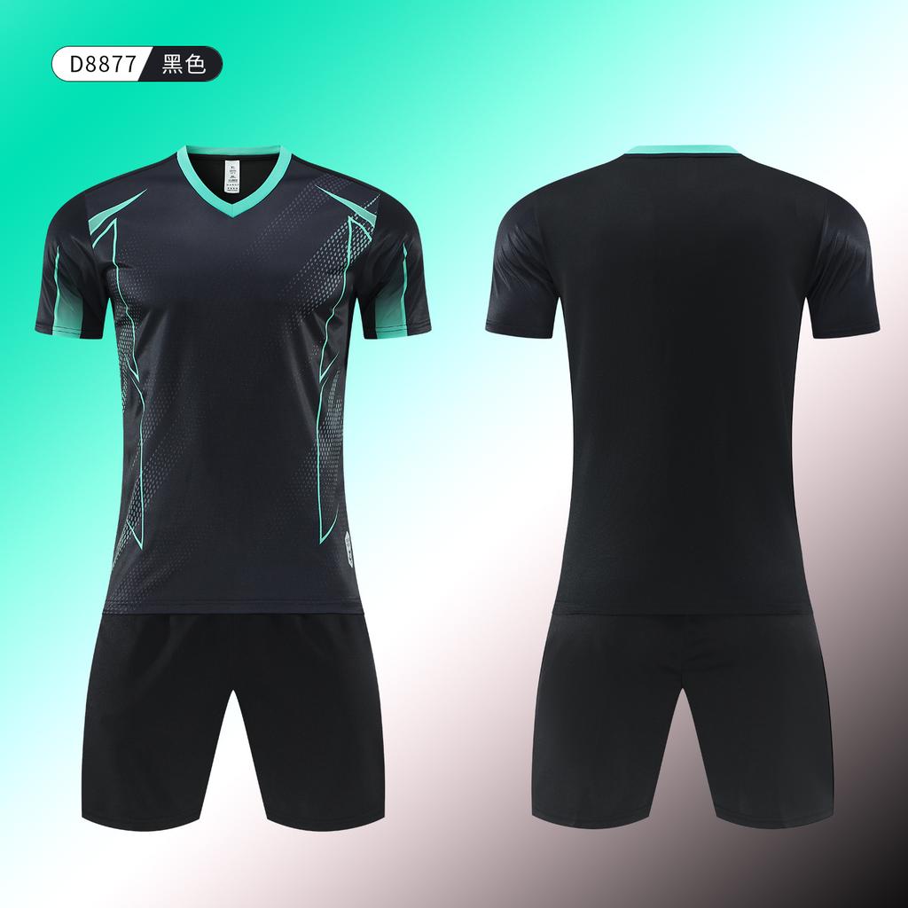 New Soccer Uniform Set Student Competition Training Uniform Customization Quick Dry Sports Kids Adult Short Sleeve Soccer Jersey