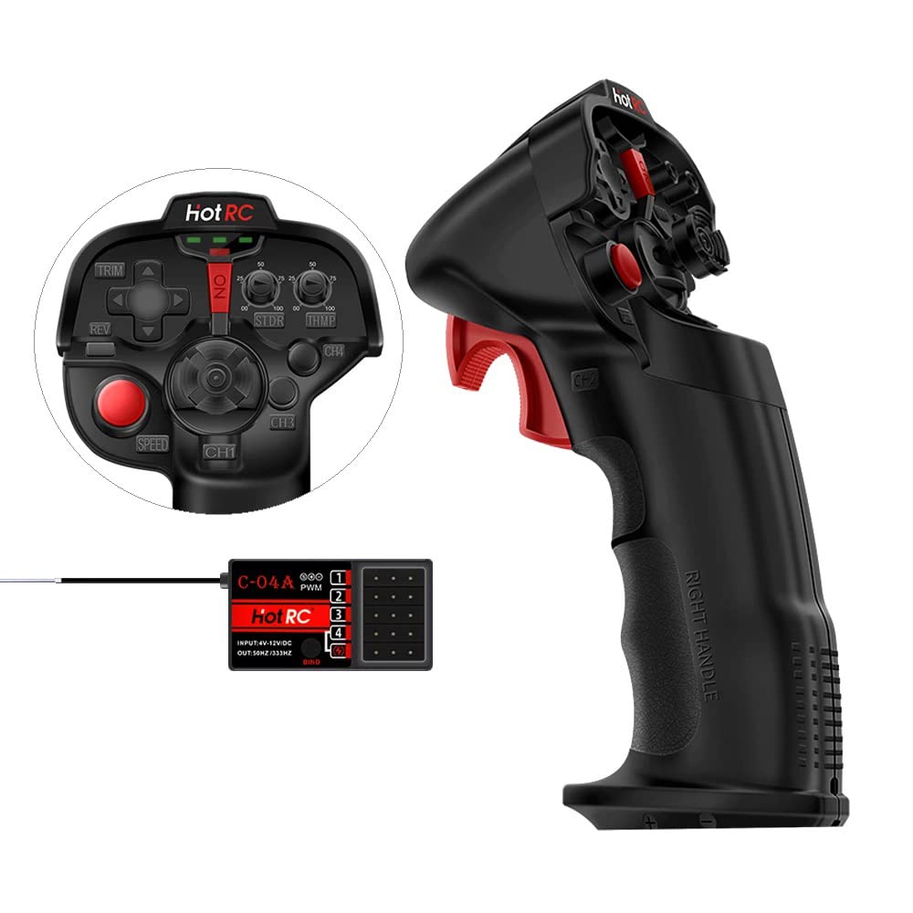 

HOTRC Передатчик 4 канала Электрическая RC лодка Propo Комплект Передатчик с приемником Дальность управления 400 м Управление DS-4A Автомобиль, Управление одной рукой