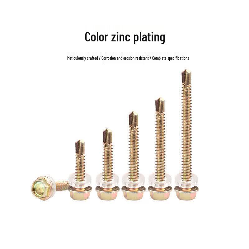 Color Zinc Hex Head Self-Drilling Screws