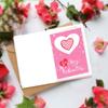 Gratulerer med Valentinsdag tema tegneserie Søt invitasjon brev konvolutt klistremerke gratulasjonskort