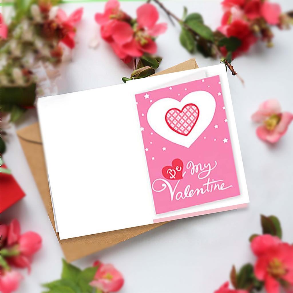 Gratulerer med Valentinsdag tema tegneserie Søt invitasjon brev konvolutt klistremerke gratulasjonskort