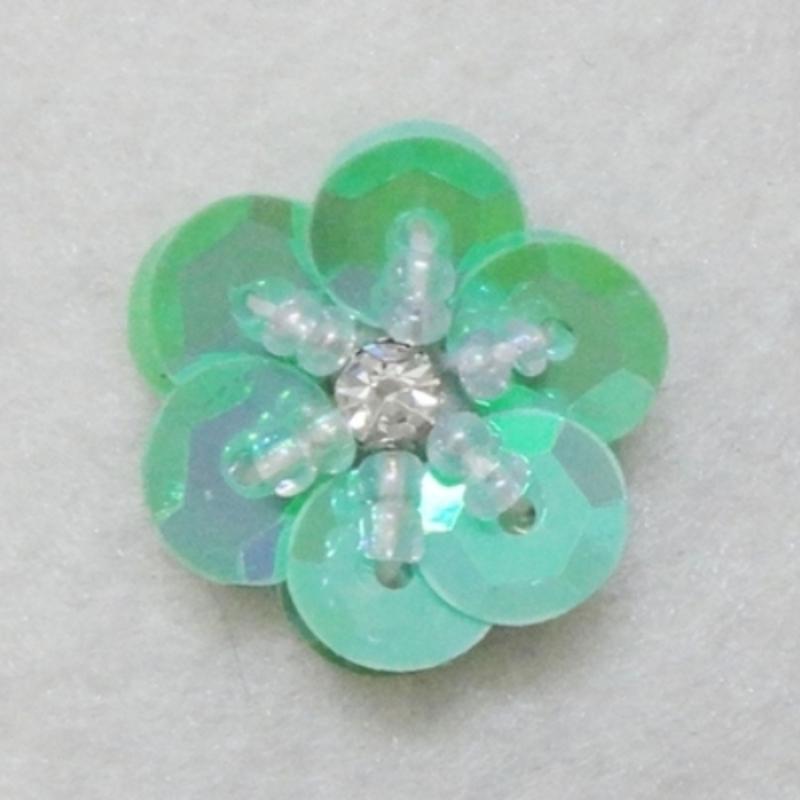 20 Pieces/lot Hand-Sewed Sequins Flower Pattern Patch DIY Clothing Shoes, Hats, Bags, Beads Sequins Applique Patch