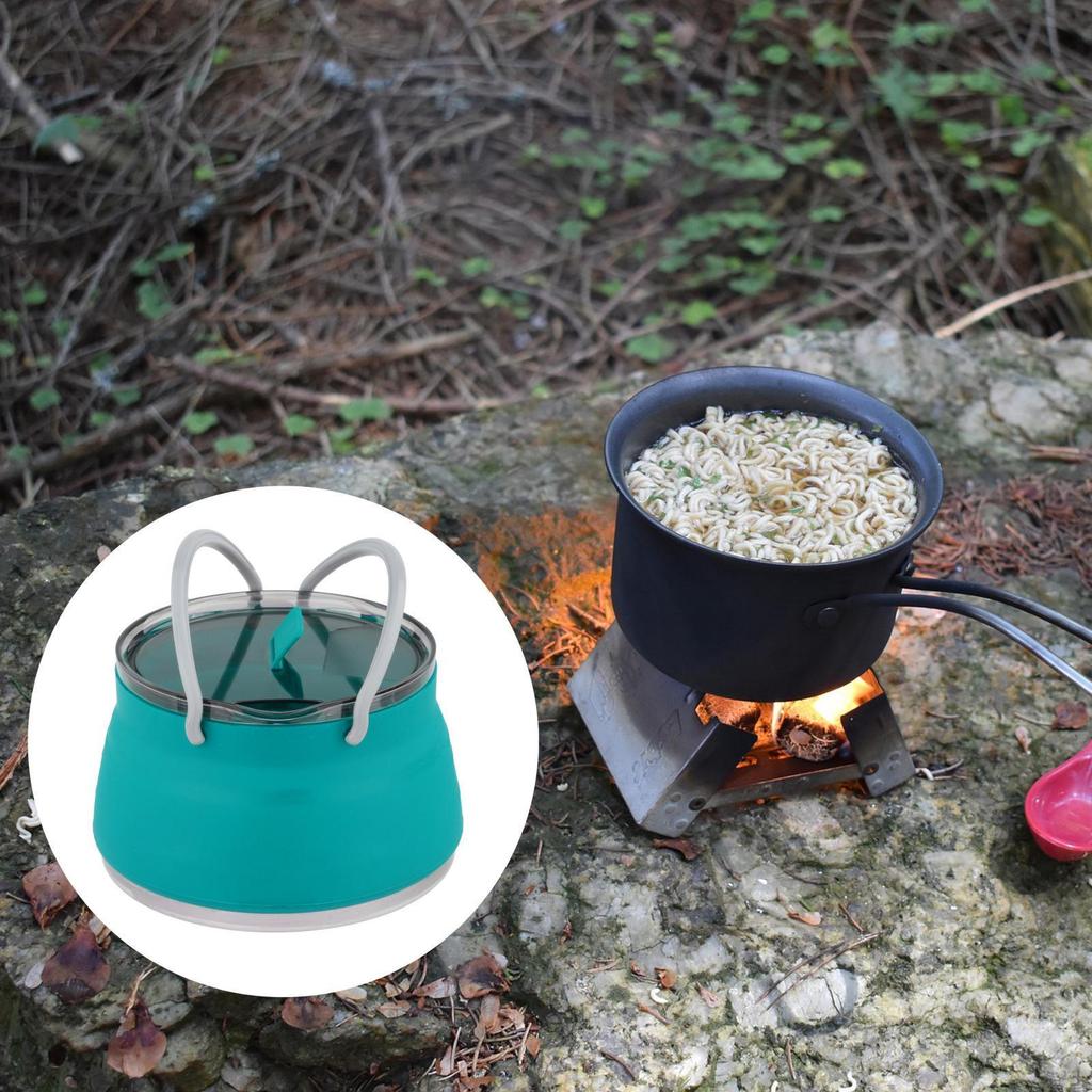 Cooking Pot, Travel Folding Water Kettle Portable for Outdoor/Camping/Hiking