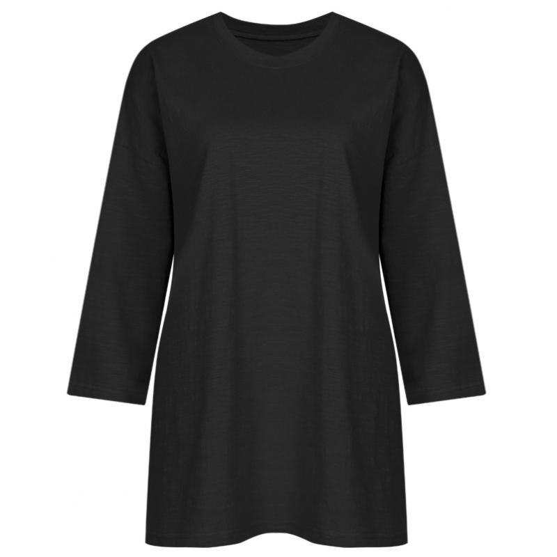 Shop  Women Slub Cotton 3 4 Sleeve Tee White Dai Wsh 1112