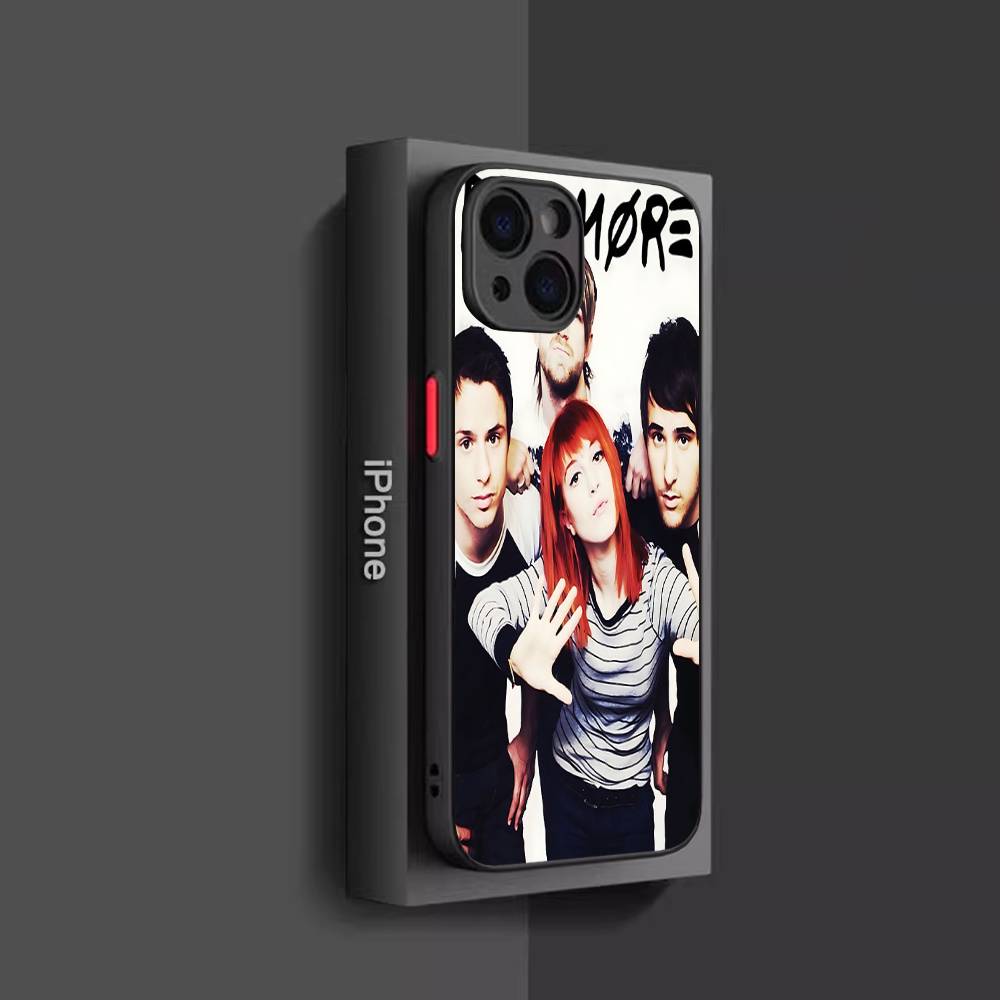 P-Pierce The V-Veil Band For IPhone 11 12 13 14 15 16 Pro Max Plus X XS MAX Shockproof Matte Back Cover