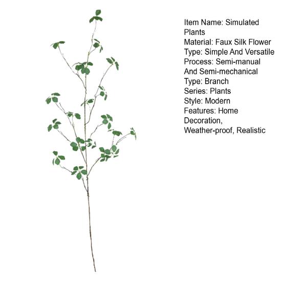 Artificial Green Plants Realistic UV Resistant Chinese Style Faux Greenery Home Office Indoor Outdoor Vase Decorative Fake Leaves Plants