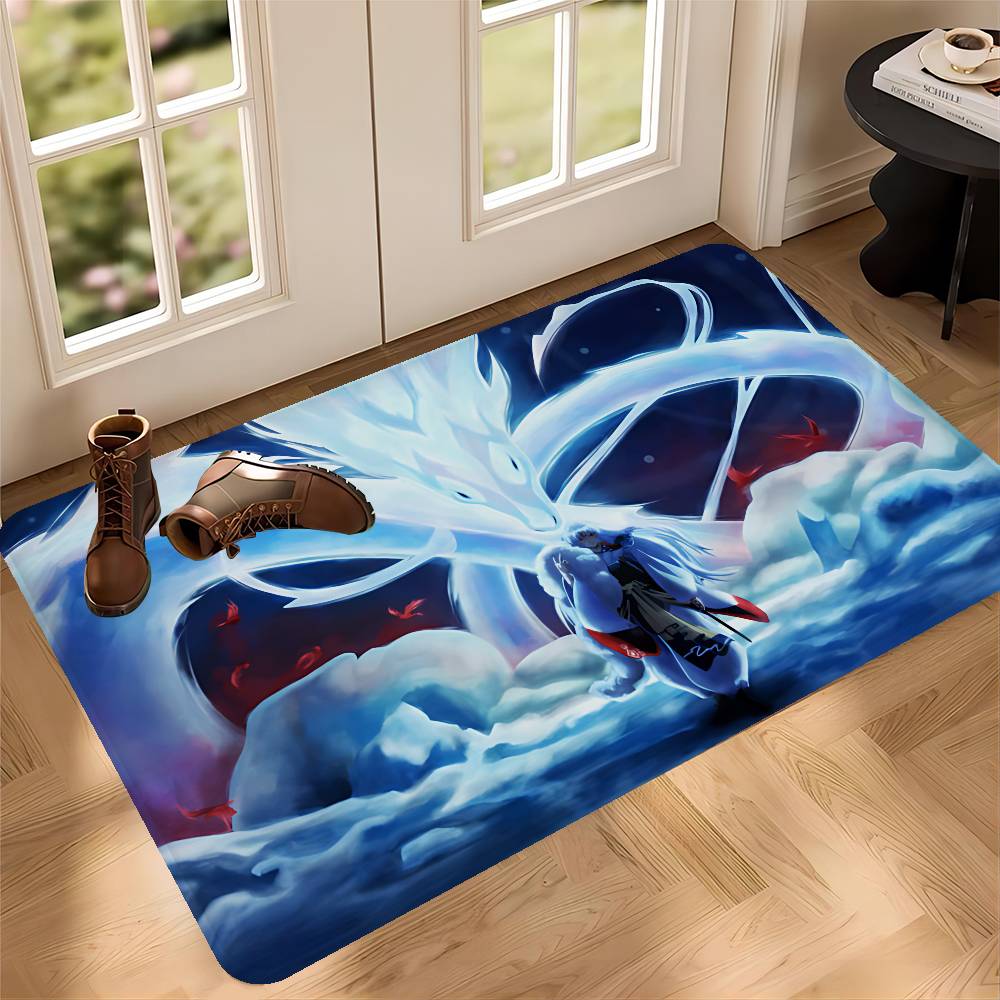 Japanese Anime Inuyasha Kitchen Mat Cheaper Anti-slip Modern Living Room Balcony Printed Modern Home Decor