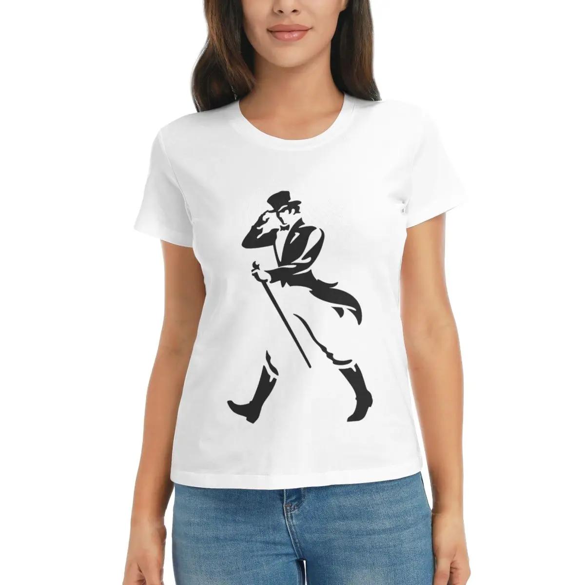 

Women TShirt Johnnie Walker Summer Short Sleeve Tees ONeck Cotton T Shirts Clothes Tops Streetwear S