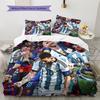 Messi Pattern Bedding Home Decoration Birthday Gift (1 * duvet cover + 2 * pillowcase, without core)