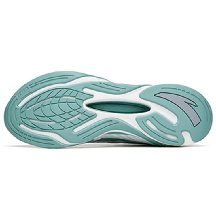 Anta Cushioning Slip Resistant Abrasion Resistant Low top Running Shoes Men's White Green 112225596-3