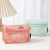 Mesh Travel Toiletry Bag - Clear Zipper Travel Organizer, Reusable Cosmetic Makeup Bag For Women & Men