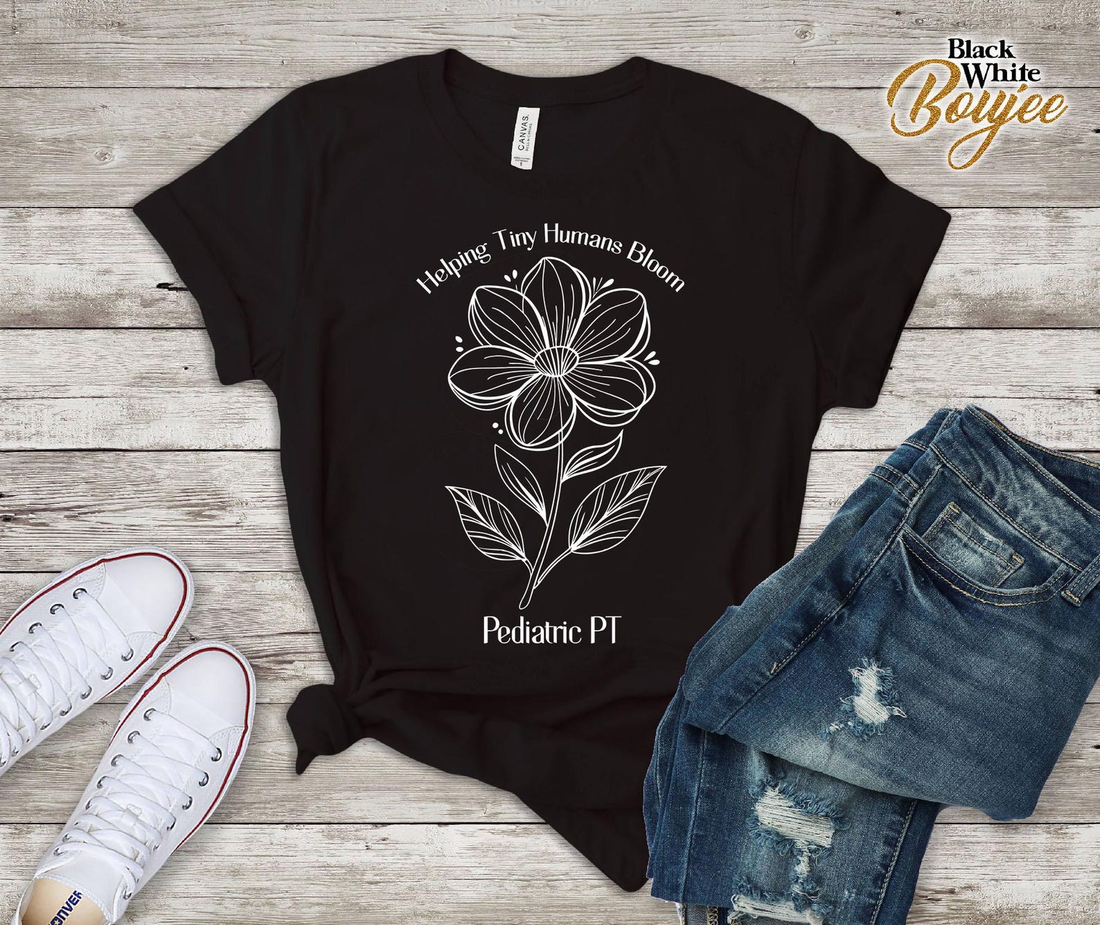 Pediatric PT Bloom T-Shirt | Pediatric Physical Therapist Shirt | PT Floral Tee | Kids Therapy Gift | PT Appreciation Shirt 3XL