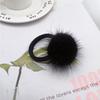 Plush Ball Head Rope, Mink Ball Hair Accessories, Fashionable  Girls' Hair Rings, High Elastic Rubber Bands, Large Plush Ball Hair Rope