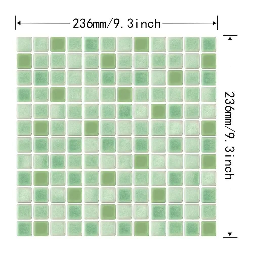 1 Stück Wasserdichter 3D-Wandaufkleber Feuchtigkeitsbeständig Schmutzabweisend Küchenschrank Renovierung Fliese DIY Ölbeständig Küchenrückwand
