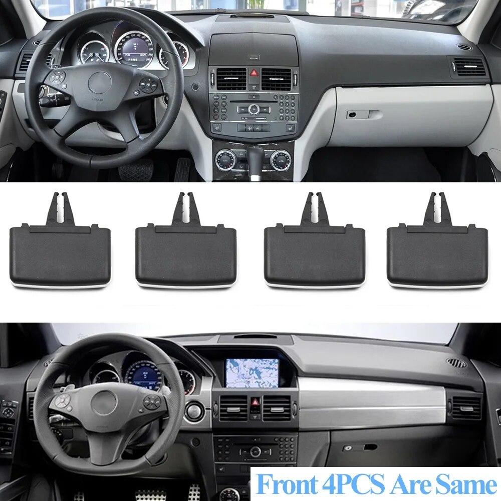 Car Front Air Conditioner AC Vent Outlet Slider Tab Clip Repair Kit For Mercedes Benz C W204 C180 C200 C260 X204 GLK300 GLK260