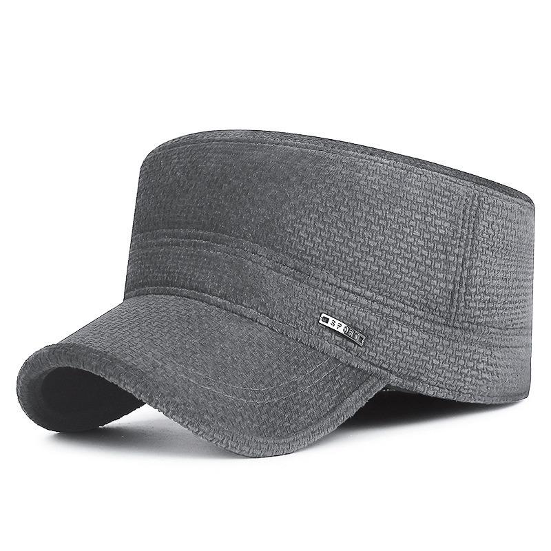 Thickened Windproof Duckbill Cap: Warm Earmuff Baseball Hat for Middle-Aged & Elderly - Ideal for Autumn & Winter Outdoors