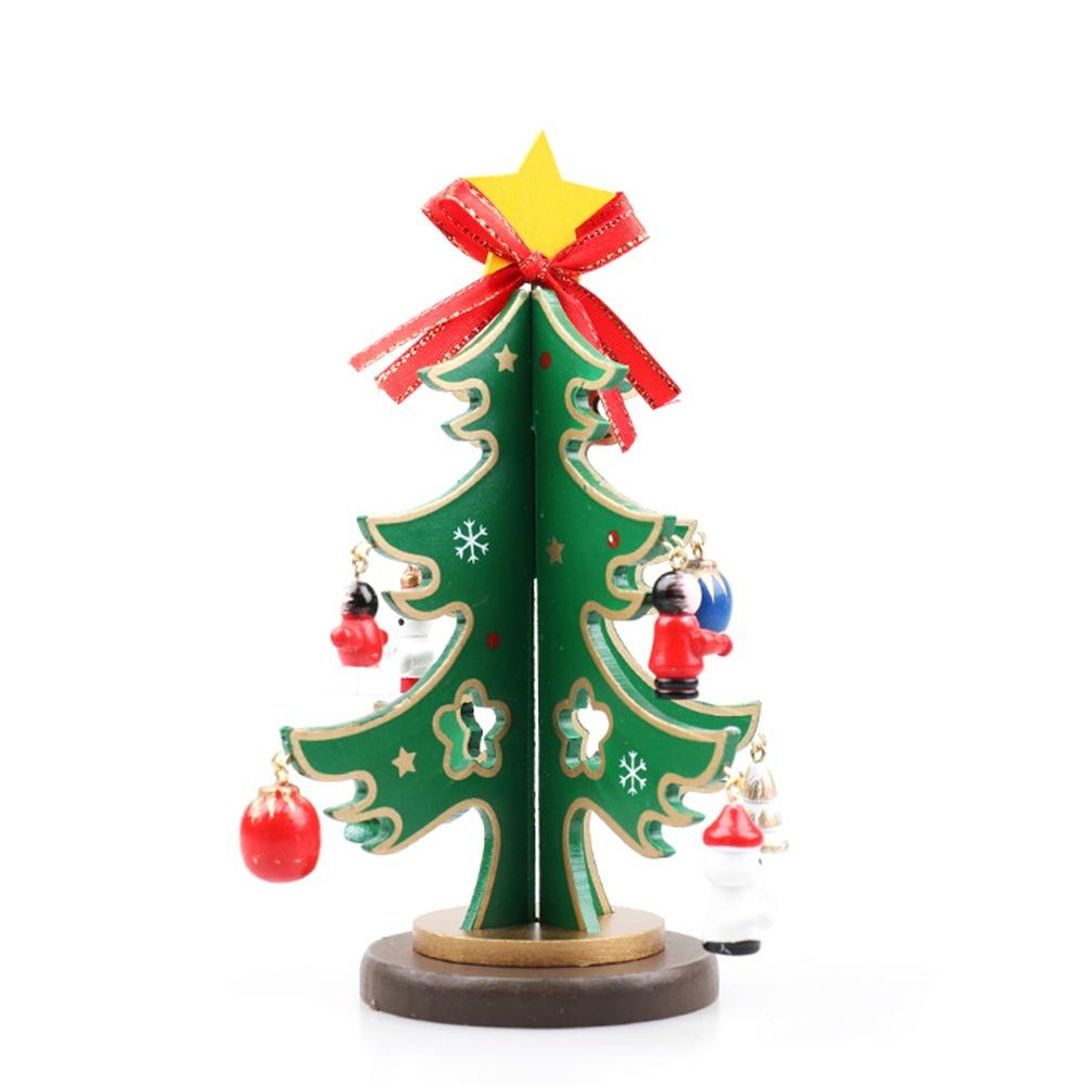 

Snowman Window Display Ornament Handmade DIY Desktop Xmas Tree Xmas Festival Party Green-S