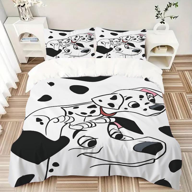 3Pcs Dalmatian Dogs Art Bedding Sets For All Sizes New 3D Printed Bed Cover Comforter Duvet Cover Pillowcase Bedroom Decoration