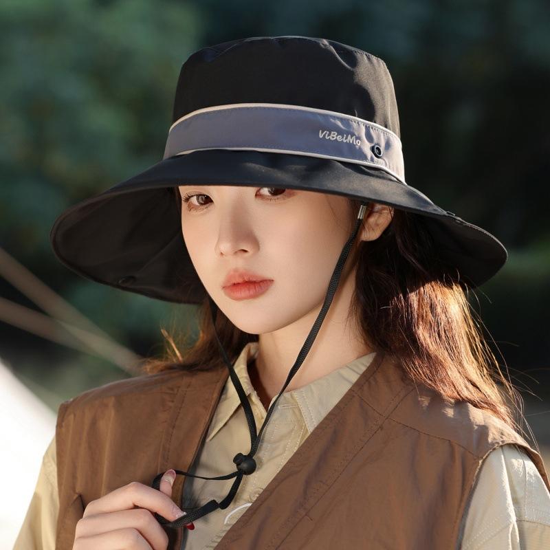 Outdoor Hiking Hat Female Sunshade Bucket Hat Hiking Sun Protection Hat Large Brim Uv Protection Sun Hat