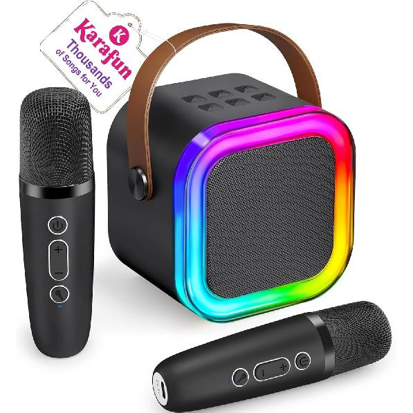 Mini Karaoke Machine for Kids, 2025 TOP Toys Birthday Gifts Ideas for Girls Ages 4, 5, 6, 7, 8, 9, 10, 12+ Years Old, Portable MP3 Player with 2