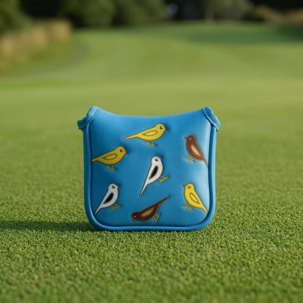 Embroidered Golf Club Headcover | Guarding Pull-on Construction PU Leather,