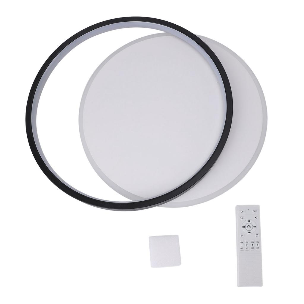Modern LED Ceiling Light Dimmable Round Flush Mount Lighting Fixture Ceiling Lamp with Remote