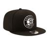 New Era Brooklyn Nets 2020 Official Team Color 9FIFTY Adjustable Snapback Hat Black One Size [LOVSAK] Cap, Black,