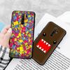 Black Case for Xiaomi Redmi 13C Note 9 iPhone XR 7 8 14 15 11 12 13 X XS Pro Max Samsung A25 S23 S24 FE Ultra Plus Domo Kun