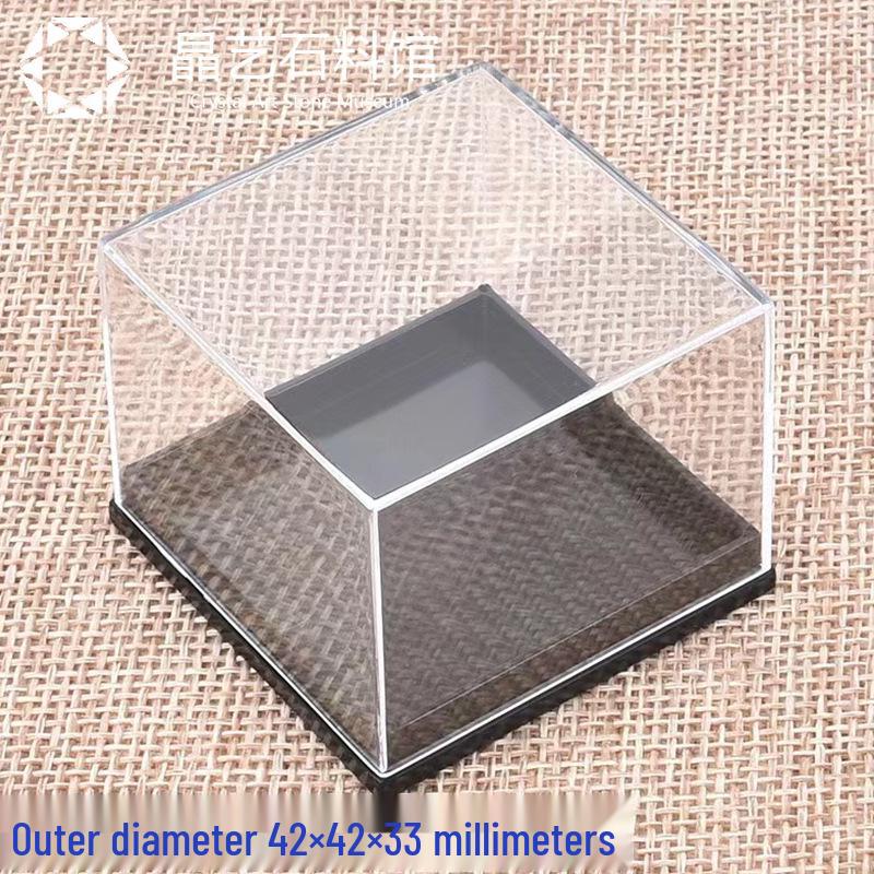 

Халькопирит Минерал Дисплейная Коробка: Кристалл из необработанного камня, Прозрачный пластиковый контейнер для образцов