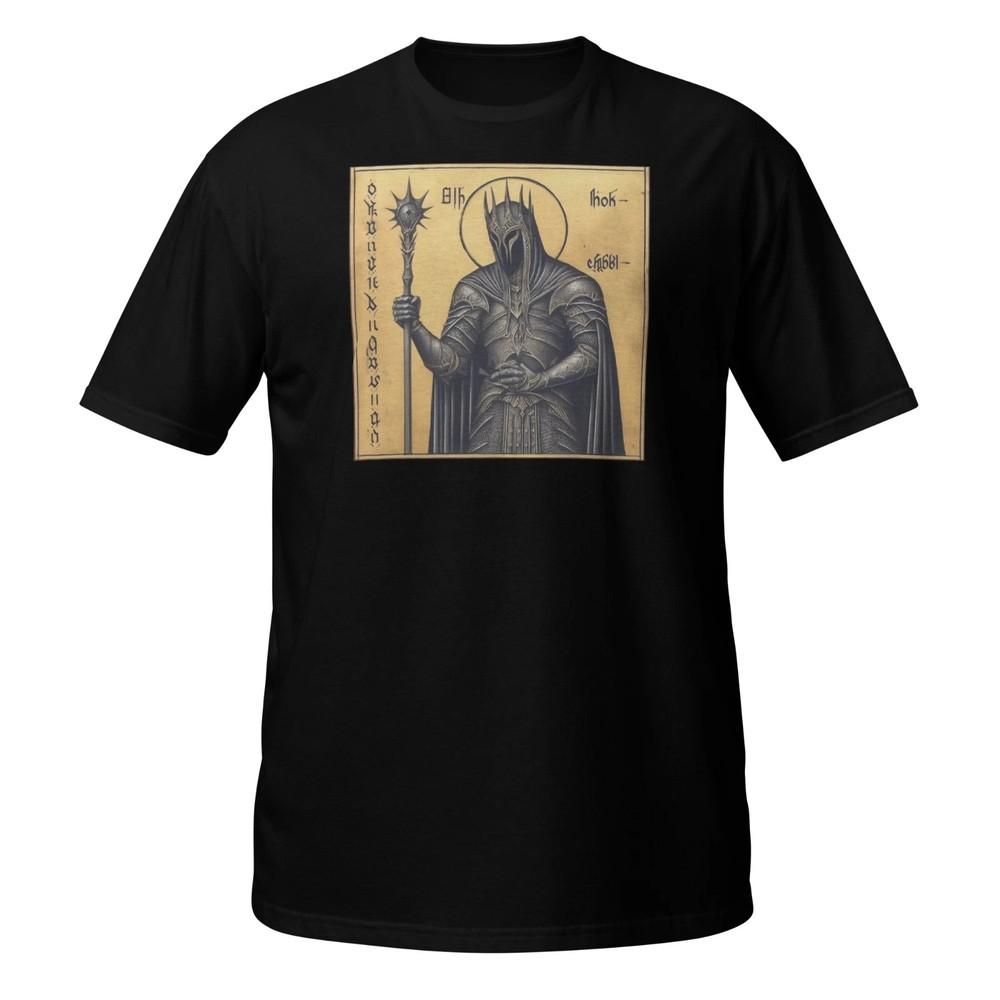 САУРОН, ТЕМНЫЙ ВЛАСТЕЛИН, ХОББИТ, ВЛАСТЕЛИН КОЛЕЦ, ПЕЧАТНАЯ ФУТБОЛКА Унисекс Футболка XXXXL