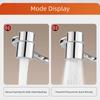 Edelstahl Wasserhahnverlängerung 1080° Schwenkbar Dual-Modus Wasserhahn Düsenwerkzeug Spritzwassergeschützter Wasserhahn Düsenadapter Küchenzubehör