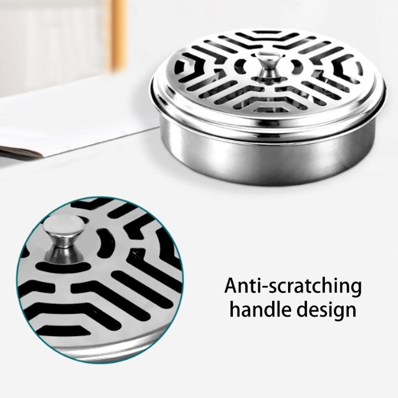 Mosquitoes Incenses Holder Mosquitoes Incenses Burners Box Compacts Mosquitoes Spirals Holder with Lid Incenses Holder