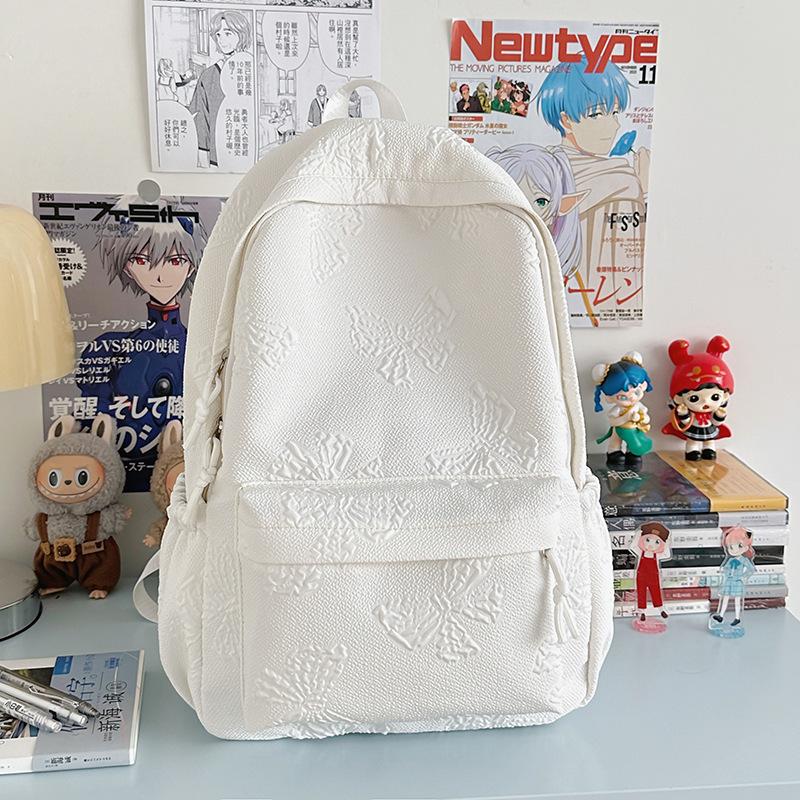 New simple middle school student schoolbag female trendy cool fresh sweet student casual backpack Korean version Japanese backpack