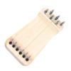 Chinese Zither Finger Trainer Wooden 6 String Mini Musical Instrument Fingering Practice Tool