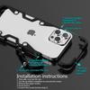 For iPhone 16 Pro Max Bumper Case Aluminium Alloy Metal Phone Shell Cover with Strap