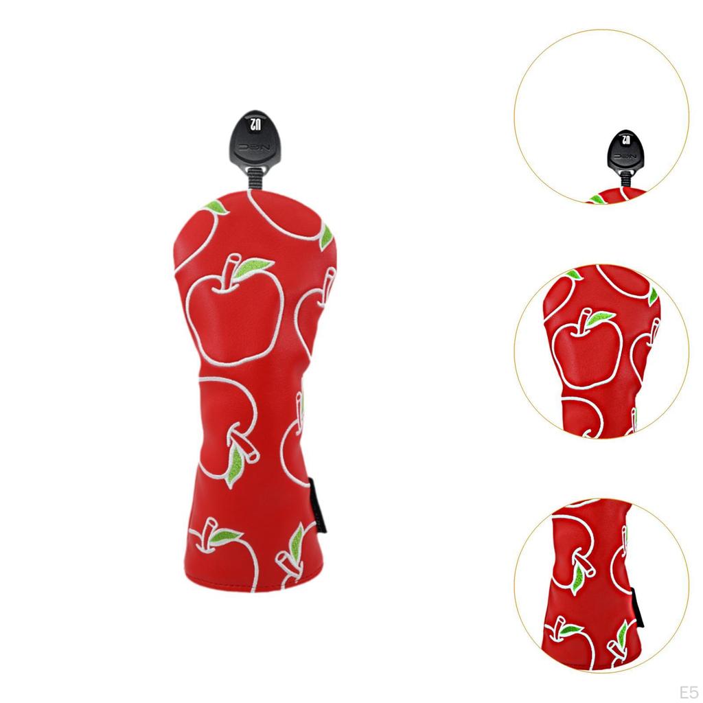 Fruit Printed Golf Wood Headcover Head Cover for Adorable Golfing Accessory Anti Scratch