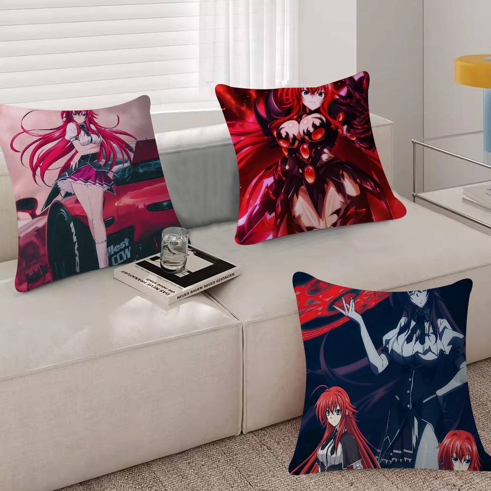 Anime HHigh School DxD Cushion Cover Inches Farmhouse Decor Home Throw Pillow Covers For Couch Decorations