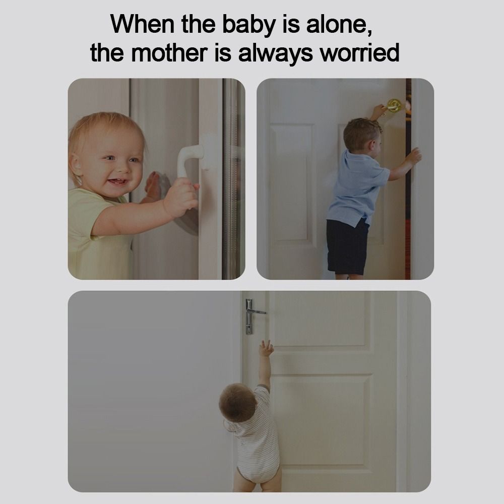 Portable Door Stopper Alarm Protection Device Anti-open Burglar Alarm Door Block  Baby Safety