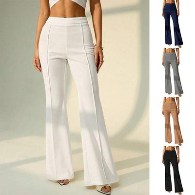 Europäischer Stil Hohe Taille Weites Bein Damen Business Hose