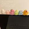Cute Mini Computer Ornament: Small Screen Office Desk Decoration for Stress Relief & Gift