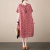 Summer Retro Loose Women's Mid Length Dress