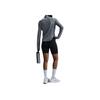 Nike Solid Color Stand Collar Half Zip Long Sleeve Fitness Top Women tops Gray HQ0499-084