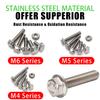 132pcs Stainless Steel Hexagonal Flange Bolt and Nut Set, M5, M6, M8 Flange Bolts and Nuts, Flange Plate, for DIY Projects.