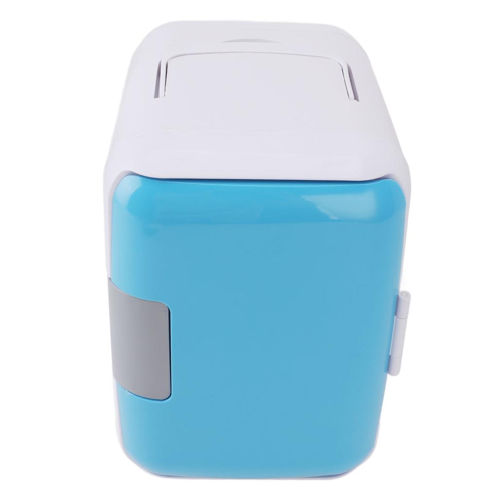 4L Personal Fridge Cooler Blue DC 12V Car Compact Small Refrigerator for Cosmetics Drinks Fruit