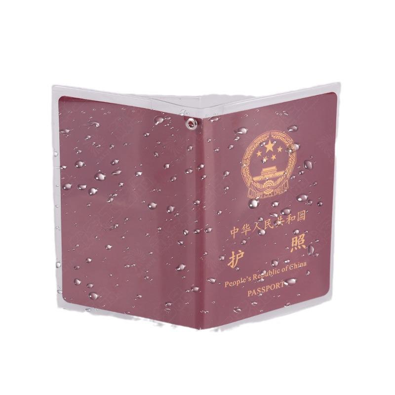 Transparent PVC Passport Holder - Waterproof & Stain-Resistant